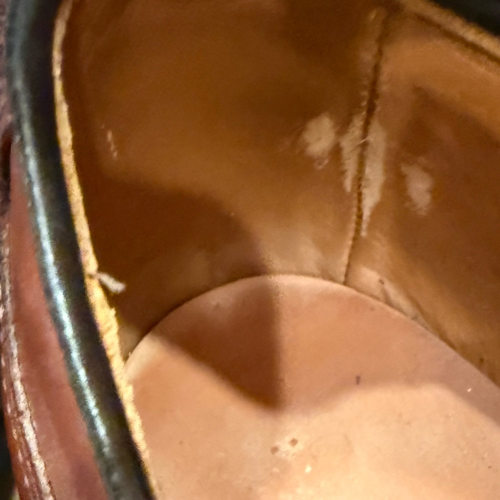 Allen Edmonds Lauderdale Oxford Lace Up Dress Leather Cap Toe Shoe Brown - Picture 11 of 11
